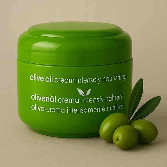 Crema facial nutritiva con aceite de oliva